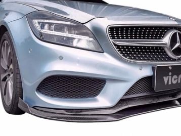 MERCEDES-BENZ ML CLASS W166 2013- Front Bumper Lip Spoiler Carbon Fiber