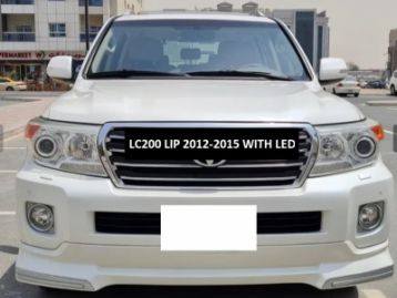 TOYOTA LAND CRUISER 200 2008- front bumper lip spoiler with led drl