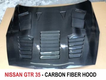 NISSAN GT-R 35 Carbon Fiber Hood GT Style