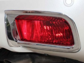 TOYOTA LAND CRUISER PRADO 150 2009- Rear bumper reflectors chrome trims set