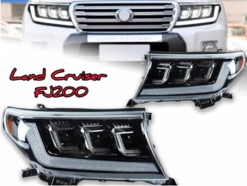 TOYOTA LAND CRUISER 200 2012- Front Head Lights Set LED LX Style