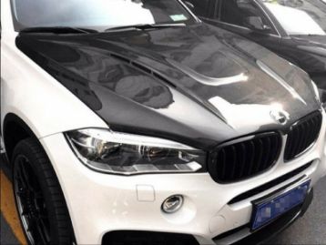 BMW X6 F16(X6M) 2014- Hood Carbon Fiber H Style | CM-BMF15F16HMCF