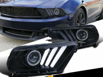 FORD MUSTANG 2010- Front head lights set facelift look