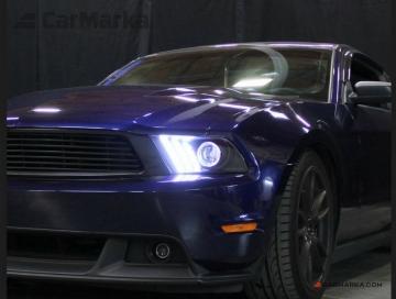 FORD MUSTANG 2012- Front head lights set facelift look