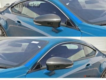 LEXUS RC & RC F sport Carbon Fiber Add-On Side Mirror Cover Caps