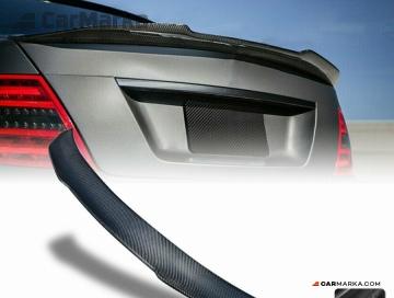 MERCEDES-BENZ C CLASS W204 C63 AMG 2012- Carbon Fiber Trunk Spoiler P Style
