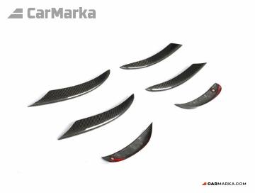 MERCEDES-BENZ C CLASS W206 2019- Carbon Fiber Splitters Canards Set