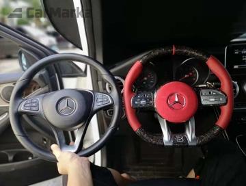 MERCEDES-BENZ CLA C117 Steering Wheel C63 S63 E63 CLS63 G63 2019- Carbon Fiber LED Type