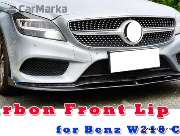 MERCEDES-BENZ CLS CLASS W218 2012- Front Bumper Lip Spoiler Carbon Fiber