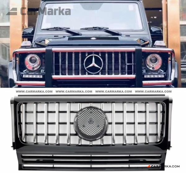 02-17 Benz G Class W463 Black Chrome Front Grille Hood Radiator Grill G63 G65