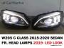 MERCEDES-BENZ C CLASS W205 2015- Front Head Lamps Led Type 2019- Look