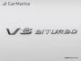 MERCEDES-BENZ SL W230 R230 2010- front fender chrome v8 biturbo logos