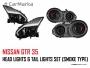 NISSAN GT-R 35 Head Lights & Tail Lights Set LED Smoke Type