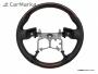 TOYOTA LAND CRUISER PRADO 150 2014- Steering wheel black leather dark wood